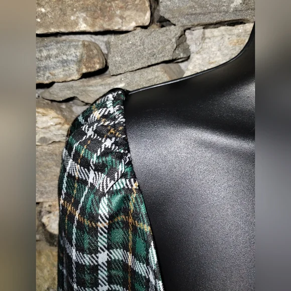 Mi Ami for Francesca's NWT plaid green dress size xl, square neck XL - Picture 6 of 13